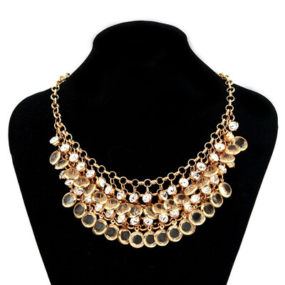 

Mixed Style Acrylic Short Chain Party Sweater Necklace Pendants Fashion