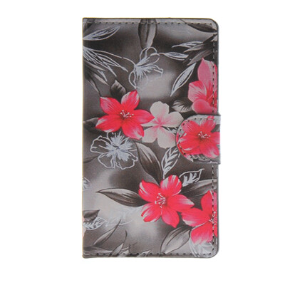 

MOONCASE Flower style Leather Side Flip Wallet Card Slot Stand Pouch Case Cover for Microsoft Lumia 532