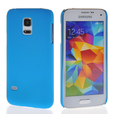 

MOONCASE Hard Rubberized Rubber Coating Devise Back Case Cover for Samsung Galaxy S5 Mini Blue