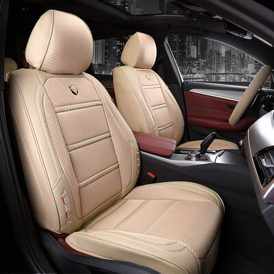 

Purple wind chime car seat cushion fabric leather surrounded by car seat cover four seasons universal car seat cushion Audi Audi A6 Camry Highlander 1811 warm rice - standard version