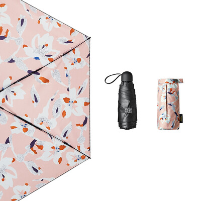 

Banana BANANAUNDER pocket series sun umbrella female folding UV umbrella umbrella umbrella female five fold umbrella parasol peach