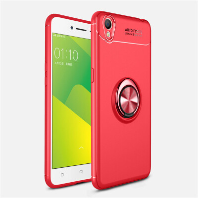 

OPPO A37 Luxury Metal Ring Magnetic Bracket Shockproof Cooling TPU Phone Case