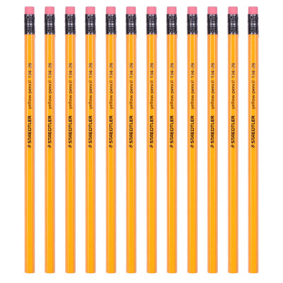 

Staedtler 134-2B hexagonal yellow pencil pencil with rubber head 12