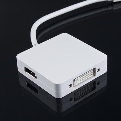 

3 в 1 Мини Thunderbolt Displayport к ДП HDMI DVI Кабель-адаптер Mac Pro AIR