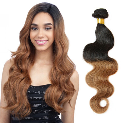 

Nami Hair Ombre Brazilian Body Wave 4 Bundles Deal T1B30 Mixed Length 12"-26" Human Hair Extensions Free Shipping