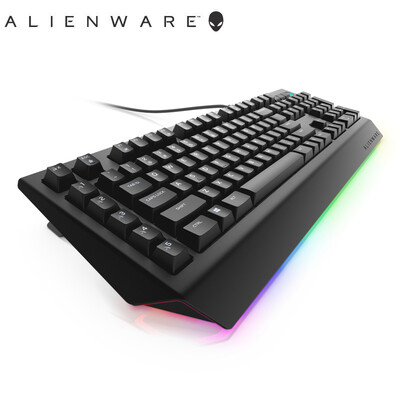 

Alien Alienware Advanced version of the mechanical tea shaft game keyboard AlienFX light effect full key no punch 5 macro buttons black