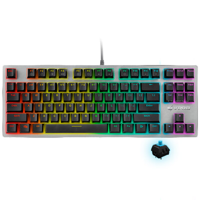 

Rapoo V500RGB подсветкой игровой механической клавиатуры клавиатура с подсветкой клавиатуры компьютера клавиатуры ноутбука игровой клавиатуры черный зеленый ось