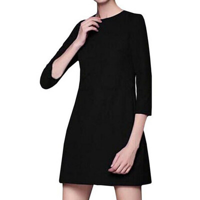 

Lovaru ™ 2015 summer style women fashion mini dress three quarter sleeves o-neck high quality Soft and comfortable dress