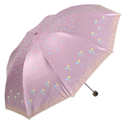 

Paradise umbrella to strengthen the strengthening of five-star shine black polyester color silk five-pointed sunny sun umbrella umbrella umbrella red 33252E