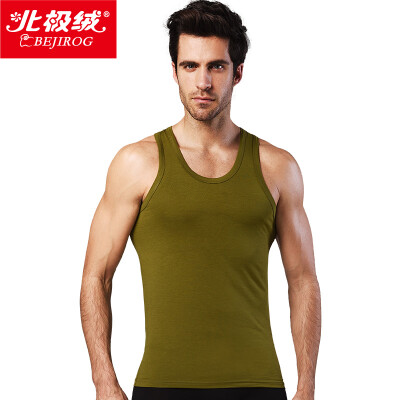 

Arctic cashmere mens vest cotton vest mens thin sweatshirt Slim stretch sweat-absorbent breathable casual sports sleeveless shirt shirt military green 180