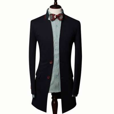 

Zogaa Men's Suit Medium Length Coat