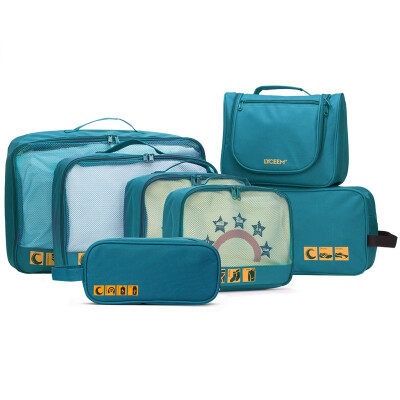 

Blue Orange LYCEEM Storage Bag Travel Wash Storage Set 7шт (сумка для хранения мешка для хранения (4 шт.) Сумка для обуви сумка) Легкий водонепроницаемый синий синий