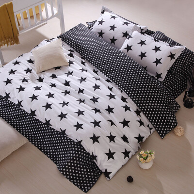 

Bedding Cotton Set Twin Full Queen King Size Duvet Cover Reactive Printed Bed Linen Flat Sheet Bedclothes Not Quilt