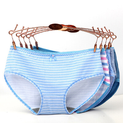 

Langsha womens underwear womens cotton sexy large size waist comfort womens pants 5 gift box style one 165 L