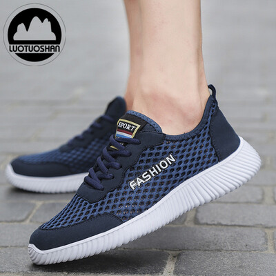 

Mens fashion The new Net surface breathable mesh Super light Leisure sports shoes sneakers Running shoes Students shoes