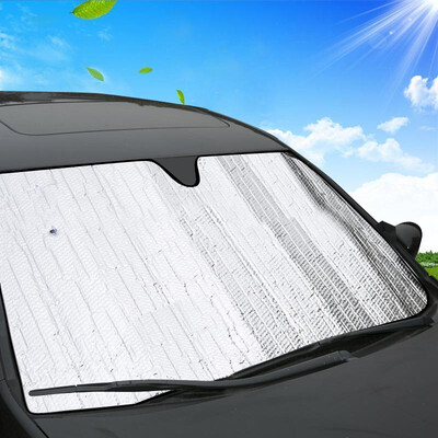 

Iron arm Astro Boy car sun shade four seasons universal increase thick front windshield summer car sun shade large silver