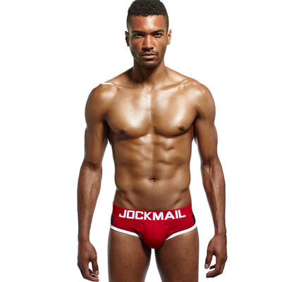 

JOCKMAIL cup mens underwear mens triangle briefs cotton sweat underwear