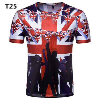 

2018 New World Cup Memorial T-shirts Short-sleeved Casual Fans Orgy Football Printing Series Sports Running Fitness Sweatshirt