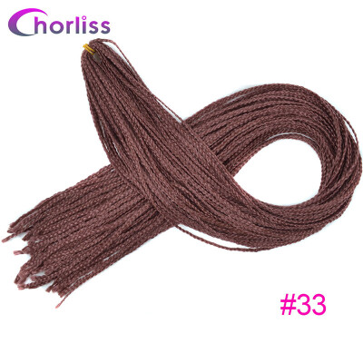 

Chorliss Crochet Box Braids Colored Synthetic Hair Extensions 28Bug Gray Blonde Purple 613 Synthetic Hair Extensions