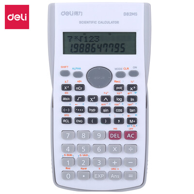 

Deli Deli D82MS fashion function calculator 240 kinds of functional science computer for junior high school students pure white