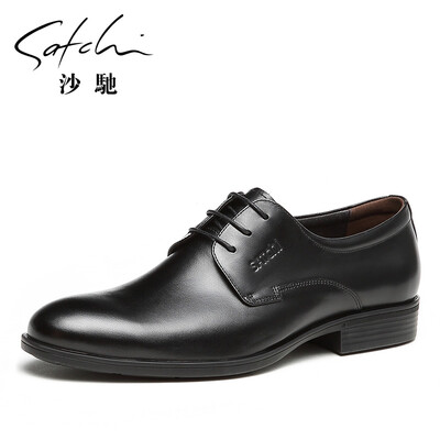 

Sha Chi lace comfortable leather business dress shoes men 21822007Z black 40