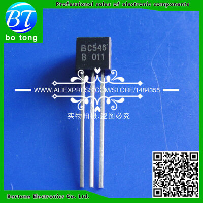 

50Pcs/Lot Triode BC546 0.1A/65V NPN Low Power Transistor TO-92
