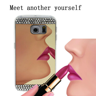 

Bling TPU Soft Mirror Electroplate Phone Case Cover for Samsung Galaxy S6