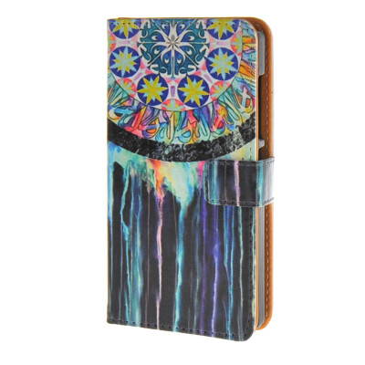 

MOONCASE Case for Microsoft Lumia 532 Case Watercolor Campanula Leather Flip Wallet Holder with Kickstand Back Case Cover A04