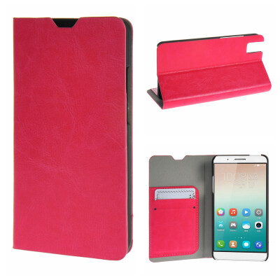 

MOONCASE ЧЕХОЛ ДЛЯ Huawei Honor 7i Leather Wallet Flip Card Holder Bracket Back Pouch Hot pink