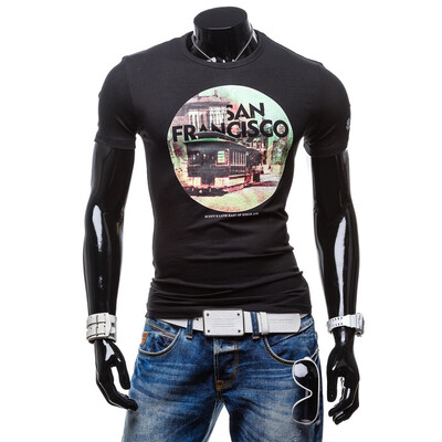 

Zogaa New Mens T-shirt Short Sleeve Printing Slim Fashion