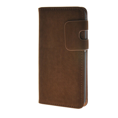 

MOONCASE Suede Leather Side Flip Wallet Card Holder Stand Pouch ЧЕХОЛ ДЛЯ Samsung Galaxy S6 Brown
