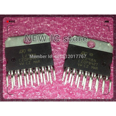 

Free shipping 5pcs/lot L298N L298 ST ZIP-15 IC Stepper motor driver chip/drive bridge - internal switch