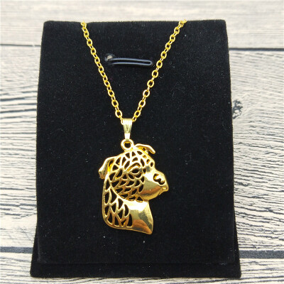 

New American Staffordshire Terrier Necklace Trendy Style Pendant Necklace Women Pet Jewellery Fashion Animal Dog Jewellery