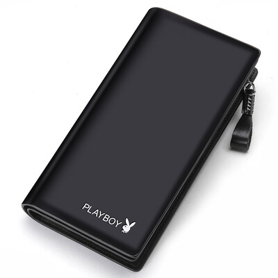 

Playboy PLAYBOY Mens Long Wallet Multi-card Wallet Business Casual Multi-Function Card Men PAA0091-11 Black