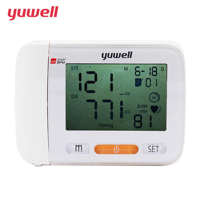 

Монитор сердечного ритма Yuwell Wrist Монитор сердечного ритма портативный монитор Ecg Health & Wellness Запястье измеритель артериального давления 8900A