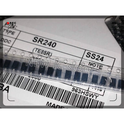 

20pcslot SR240 SS24 2A 40V SB240 SMA DO-214AC 100 NEW Free shipping