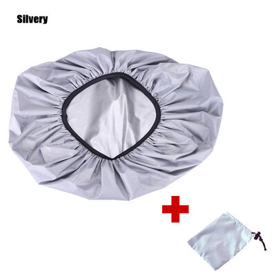 

TACTIFANS 210D Bag Rain Cover 35L Protable Waterproof Anti-tear Dustproof Anti-UV Backpack Silver Coating with storage bag