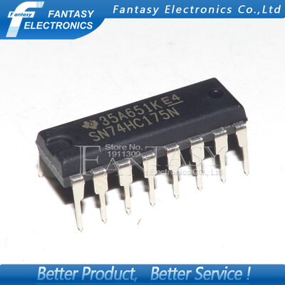 

10PCS SN74HC175N DIP16 SN74HC175 DIP 74HC175N 74HC175 new and original IC free shipping