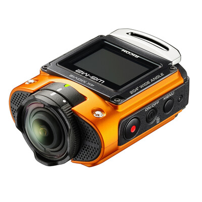 

Ricoh (Ricoh) WG-М2 на открытом воздухе три анти-камера (серебро) 204 ° ультра-широкоугольного видео, 4K съемка, подключение WiFi, прочная конструкция