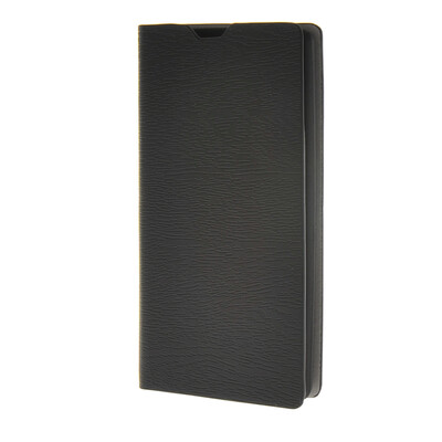 

MOONCASE Wood Skin PU Leather Case Wallet Flip Card Stand Back Cover for LG Spirit 4G LTE H440N Black