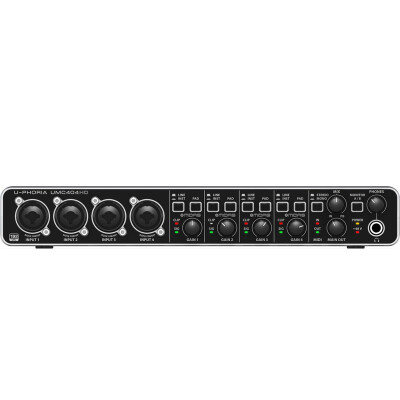 

Behringer UMC204HD внешняя звуковая карта (профессиональный 2 x 4 аудио интерфейс USB-интерфейс и MIDI-интерфейс / профессиональная запись домашнего аудио и видео-развлечений)