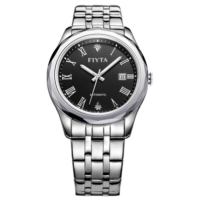 

Fiyta (FIYTA) watch classic series of mechanical men's watch black steel strip DGA802039.WBW