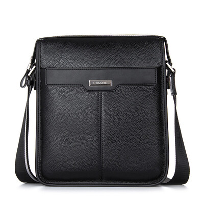 

Pkuone® Brand New 2016 fashion mens genuine leather briefcase high quality shoulder bag men messenger bag business leisure bag