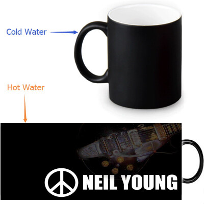 

Neil Young Morphing Mug Color Change Tea Cup Magic Milk Coffee Mug