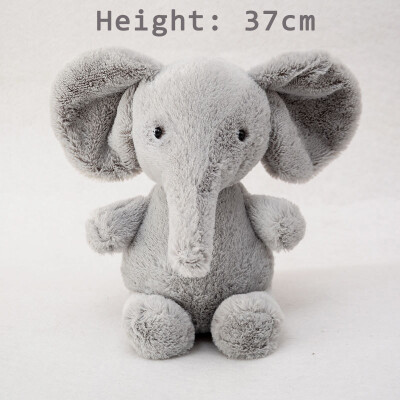 

Super soft gray plush elephant doll Baby Accompany sleeping toys Three size Children's dolls Gifts for children