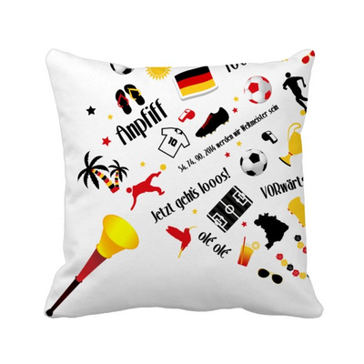 

Germany Football Flag Culture Pattern Square Throw Pillow Insert Cushion Cover Home Sofa Decor Gift