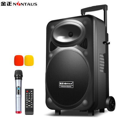 

Jinzheng (NINTAUS) N9 15-дюймовый квадратный танец аудио наружный портативный динамик мобильный большой мощности Bluetooth динамик рычаг звуковой ящик (черный)