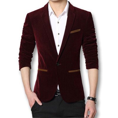 

New Mens Business Suits Dress Coats 2016 Fashion Men Spring Autumn Casual Blazers Slim Fits Outwears Cool Style 4 Colors 4XL