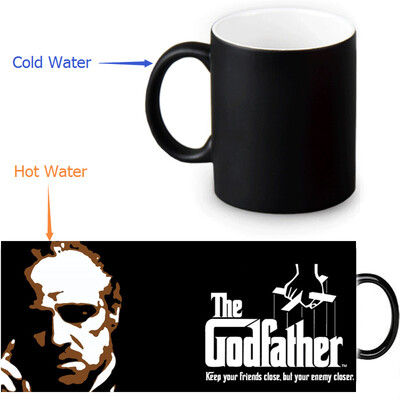 

The Godfather 350ml12oz Heat Reveal Mug Color Change Coffee Cup Sensitive Morphing Mugs Magic Mug Milk Tea Cups