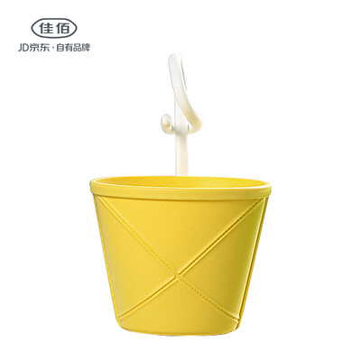 

Jia Hao car kitchen bathroom bathroom office plastic hanging creative storage basket yellow